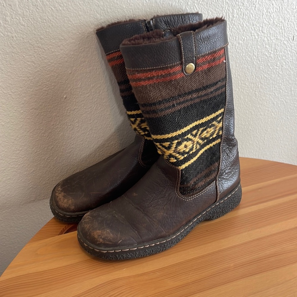 BareTraps Wigwam Aztec Leather Boot Women’s 8.5